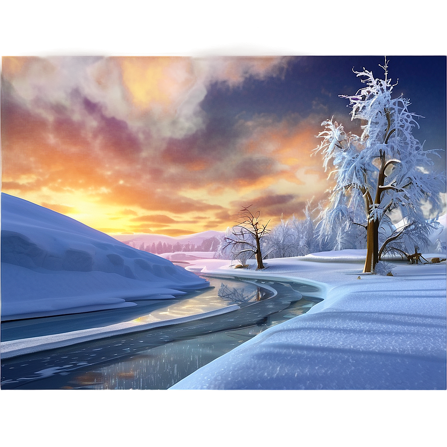 Polar Blizzard Scenery Png Xxe PNG Image