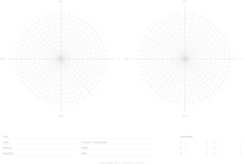 Polar Coordinate Graph Paper PNG Image