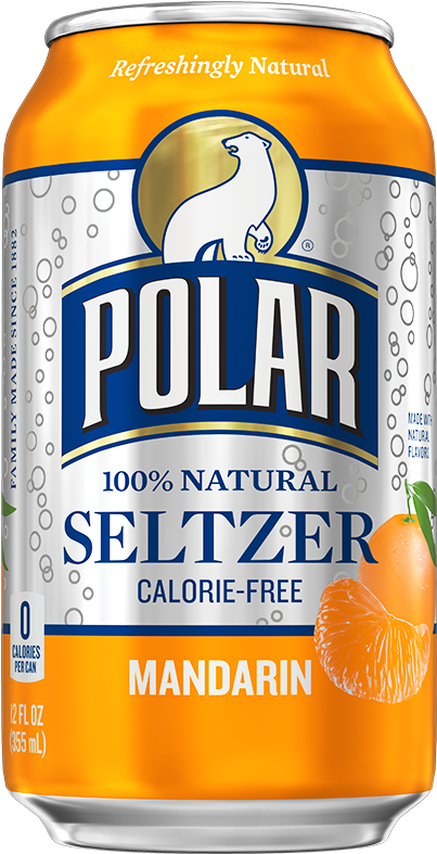 Polar Mandarin Seltzer Can PNG Image