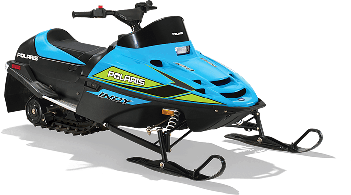 Polaris Indy Snowmobile Profile View PNG Image