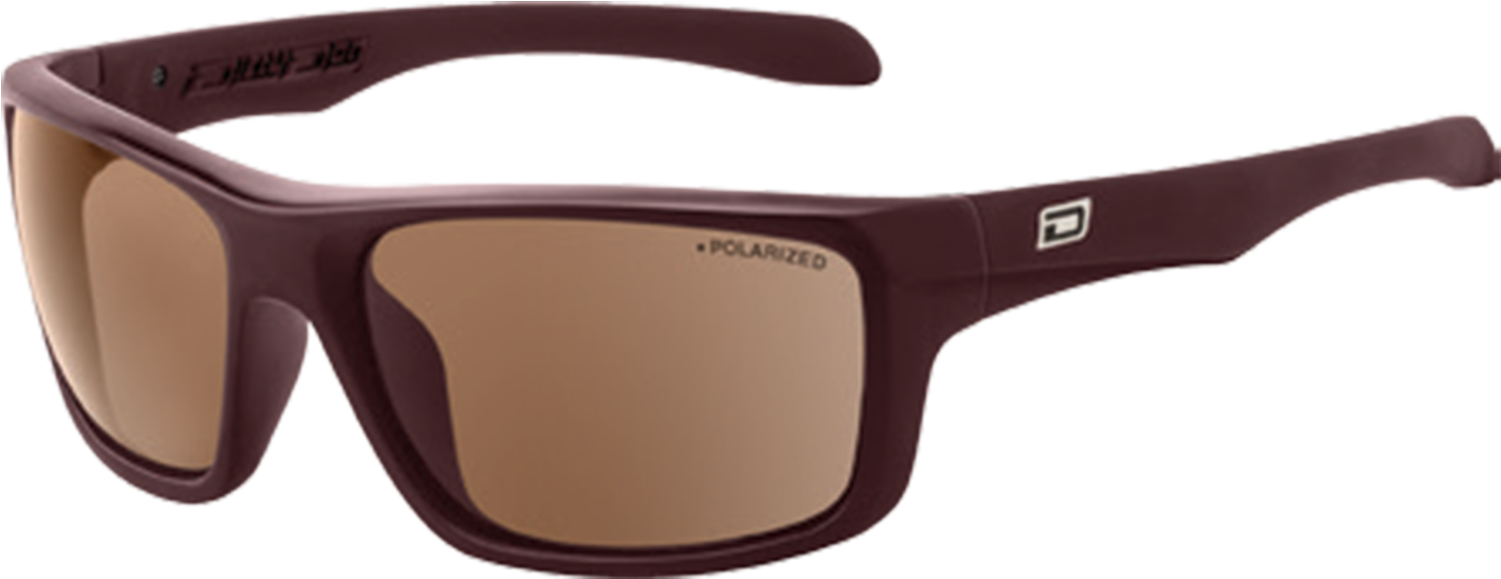 Polarized Sunglasses Brown Frame PNG Image