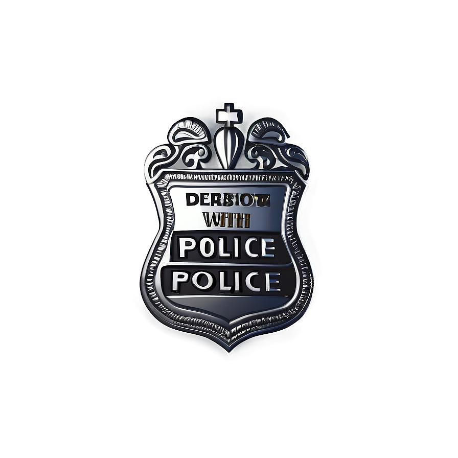 Police Badge With Crown Png 05252024 PNG Image