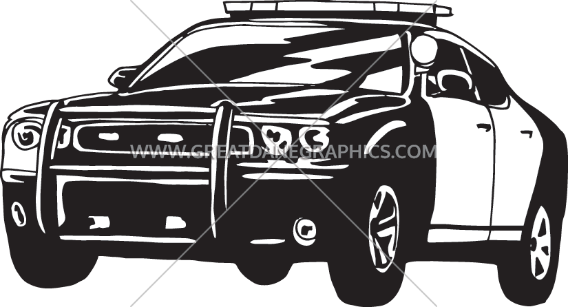 Police Car Illustration PNG Image