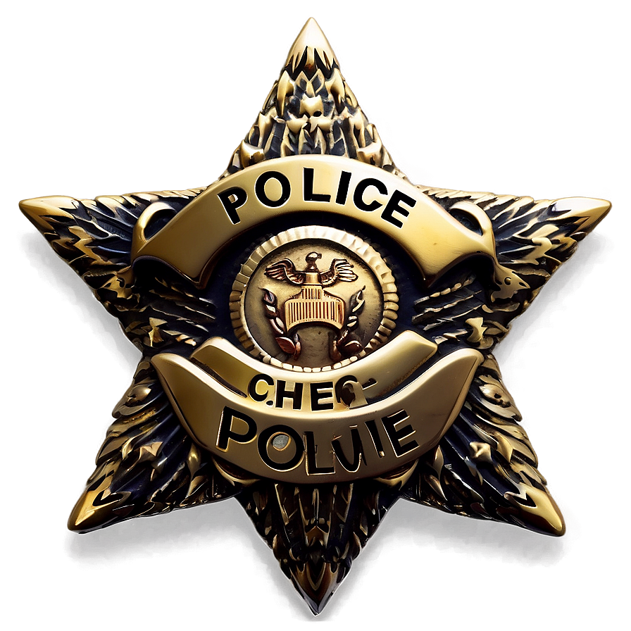 Police Chief Badge Png Pqd PNG Image