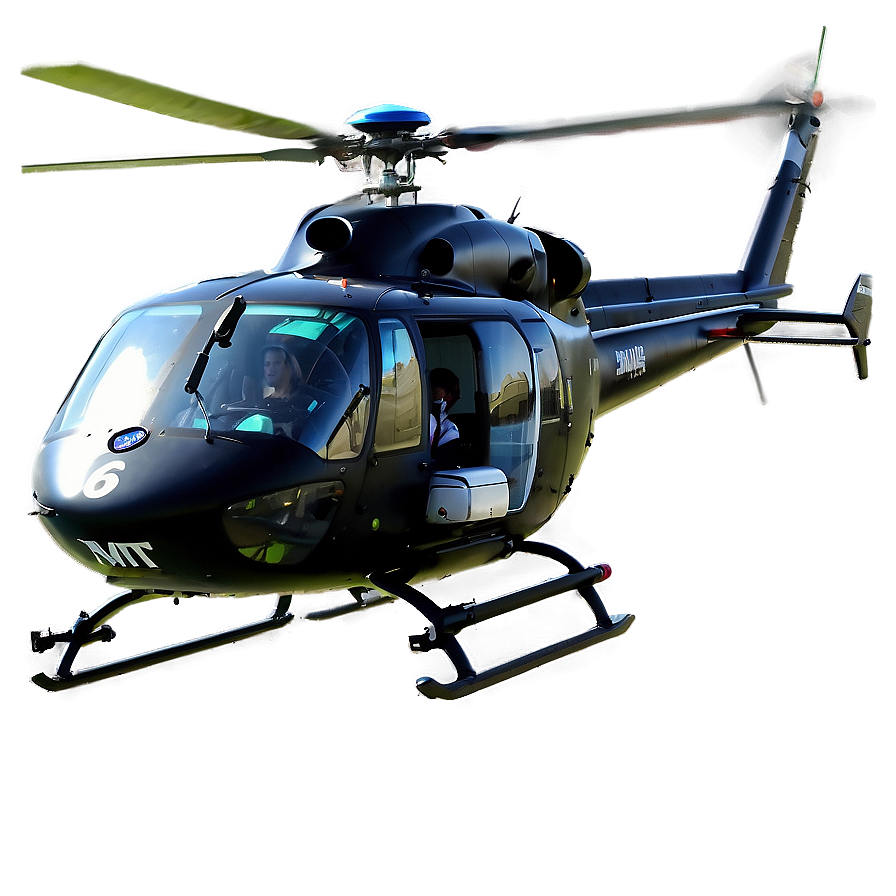 Police Helicopter With Crew Png Tph PNG Image