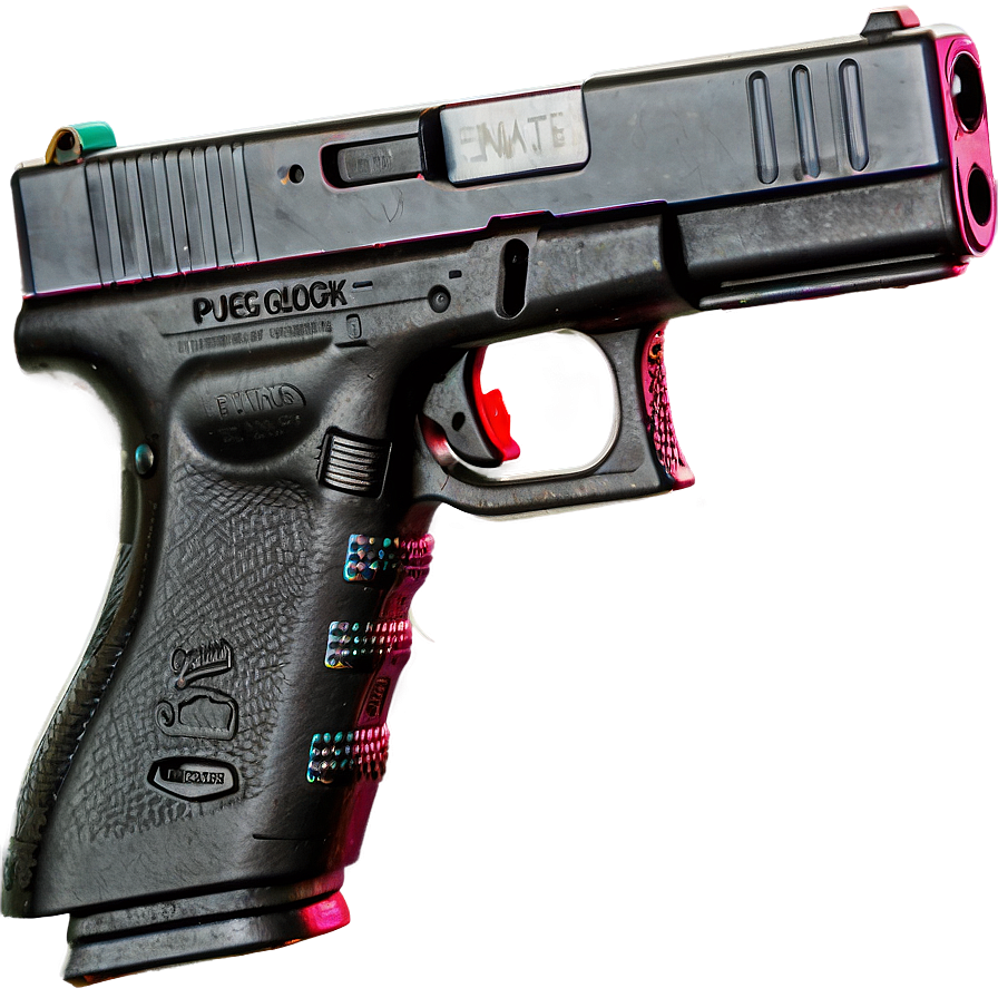 Police Issue Glock Handgun Png Jya45 PNG Image