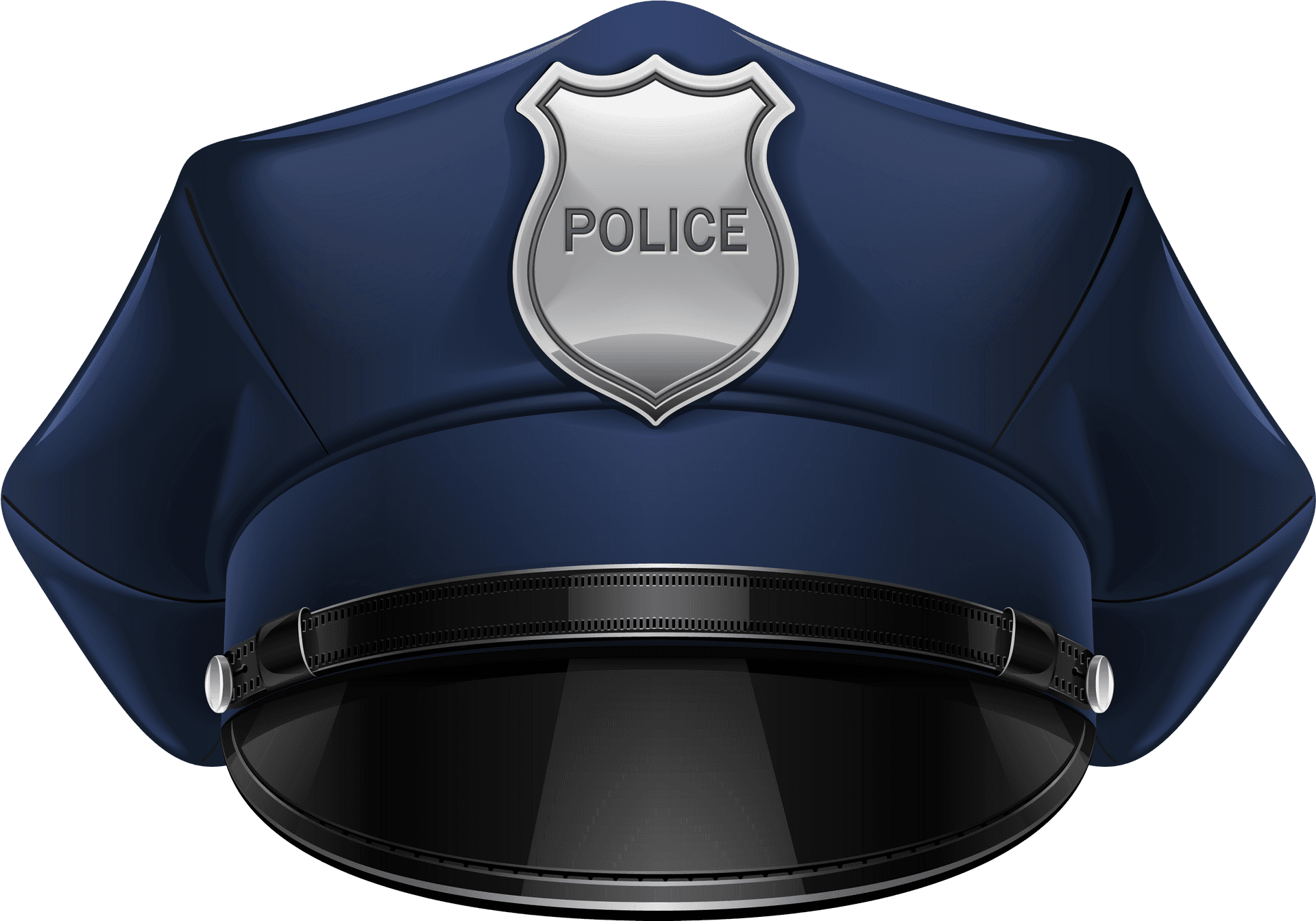 Police Officer Cap Illustration PNG Image