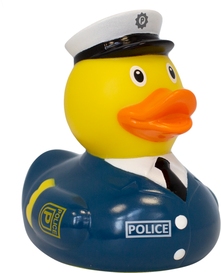 Police Officer Rubber Duck PNG Image