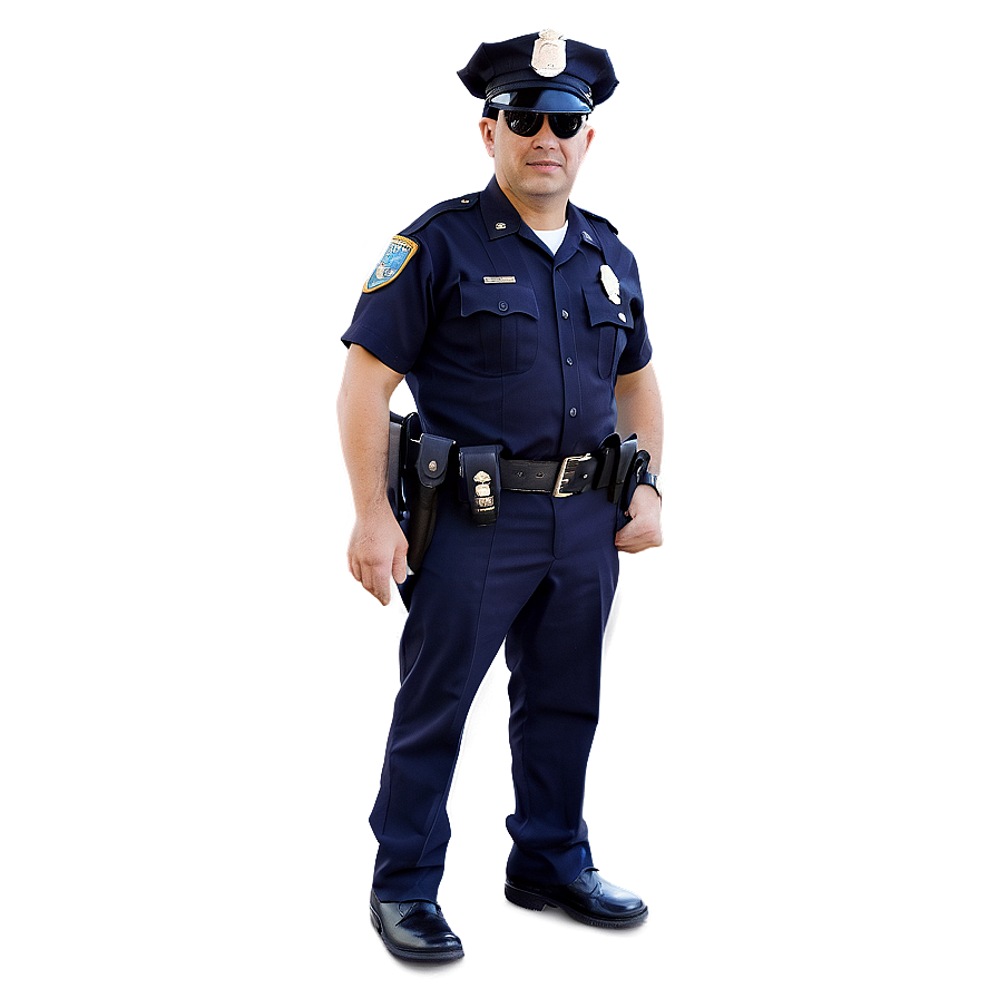 Police Officer With Flashlight Png Skd72 PNG Image