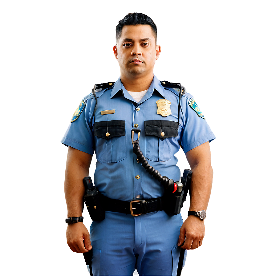 Police Officer With Handcuffs Png Srm PNG Image