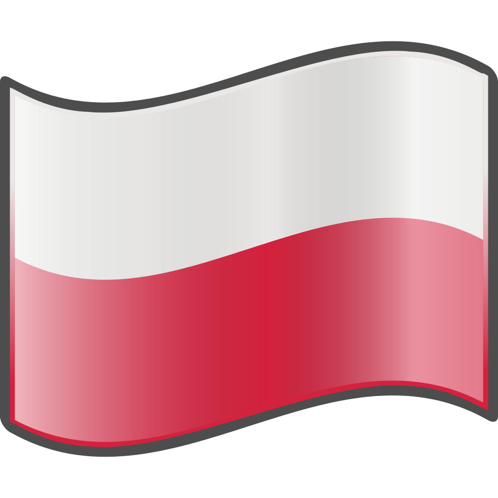 Polish National Flag Waving PNG Image