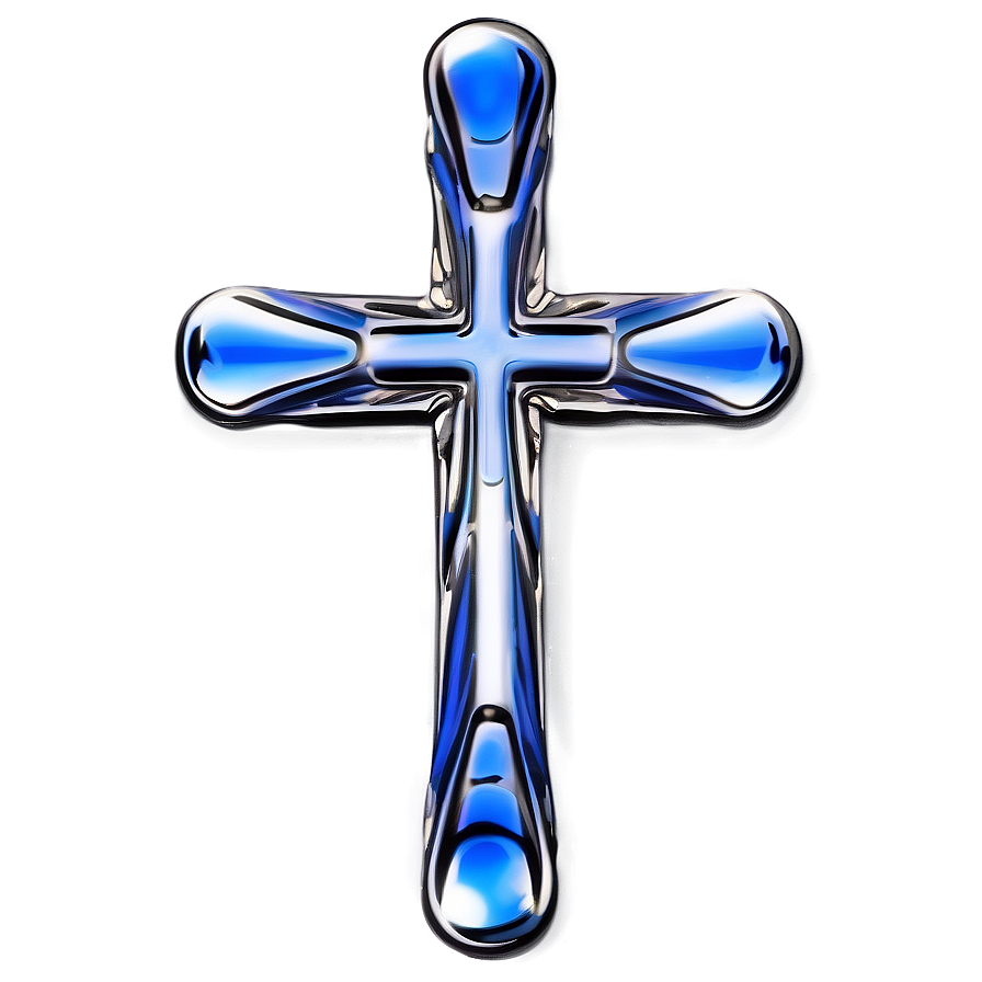 Polished Blue Cross Png 85 PNG Image