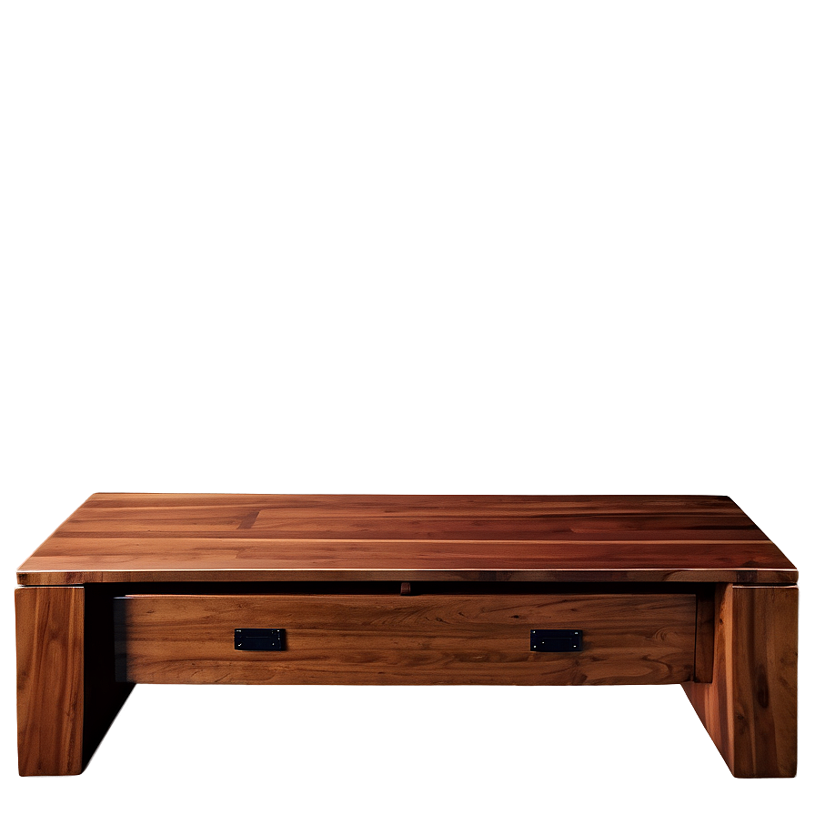 Polished Brown Wooden Desk Png Fyw8 PNG Image