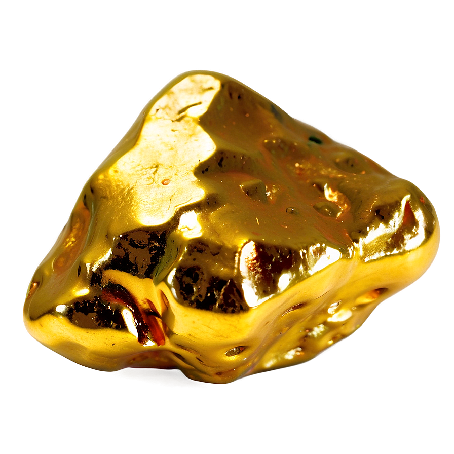 Polished Gold Nugget Png Hac PNG Image