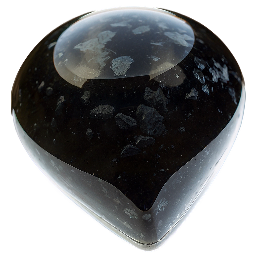 Polished Obsidian Gemstone Png Mon PNG Image