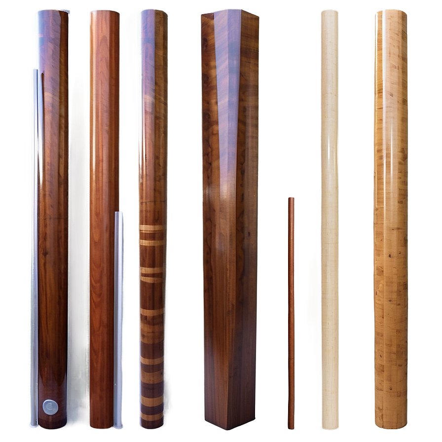 Polished Wooden Pole Png 06282024 PNG Image