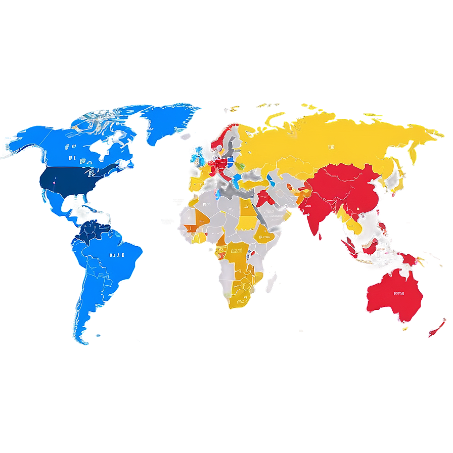 Political Country Map Png 06242024 PNG Image