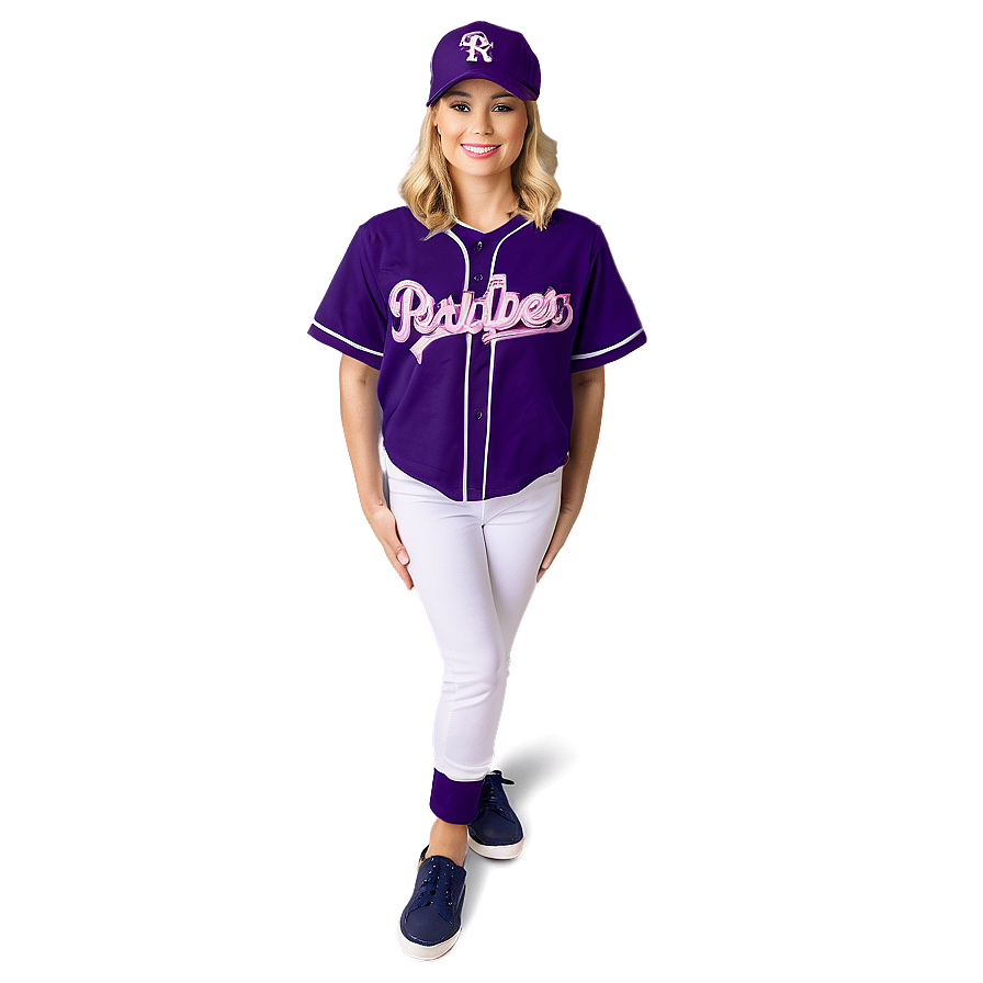 Polka Dot Baseball Wearing Jersey Png 06282024 PNG Image