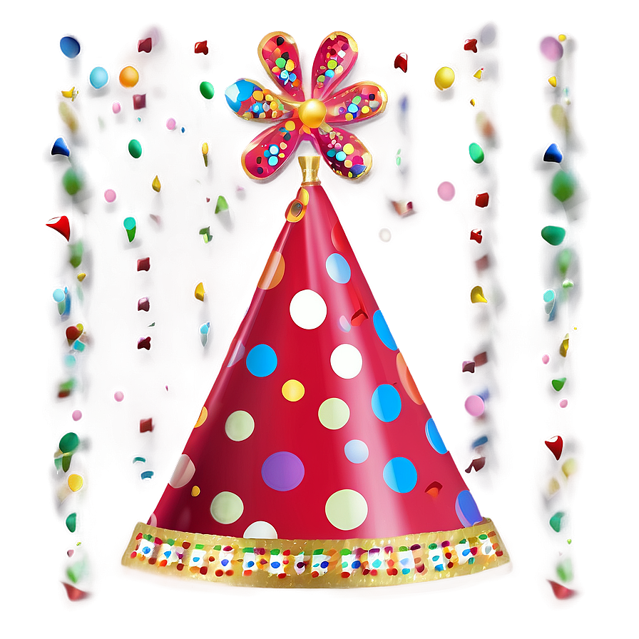 Polka Dot Birthday Hat Png Vpl PNG Image