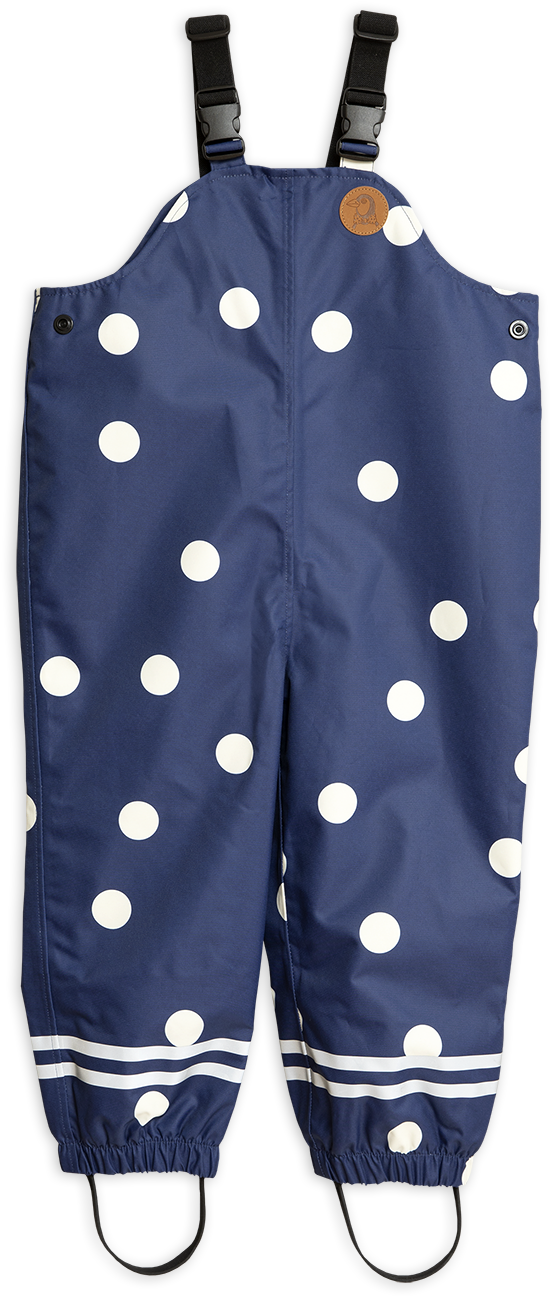 Polka Dot Childrens Overalls PNG Image