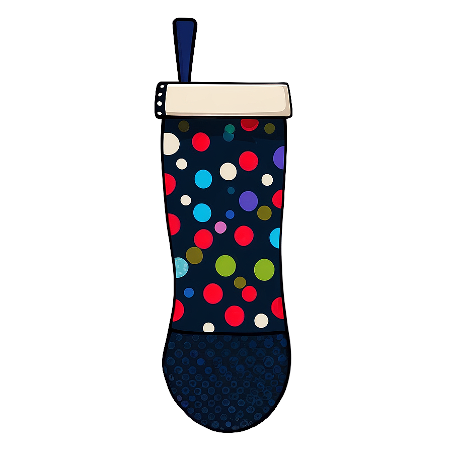 Polka Dot Christmas Stocking Png 53 PNG Image