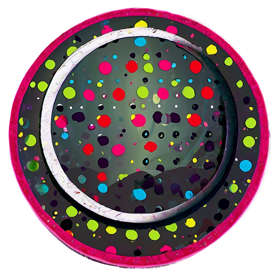 Polka Dot Circle Sticker Png 45 PNG Image