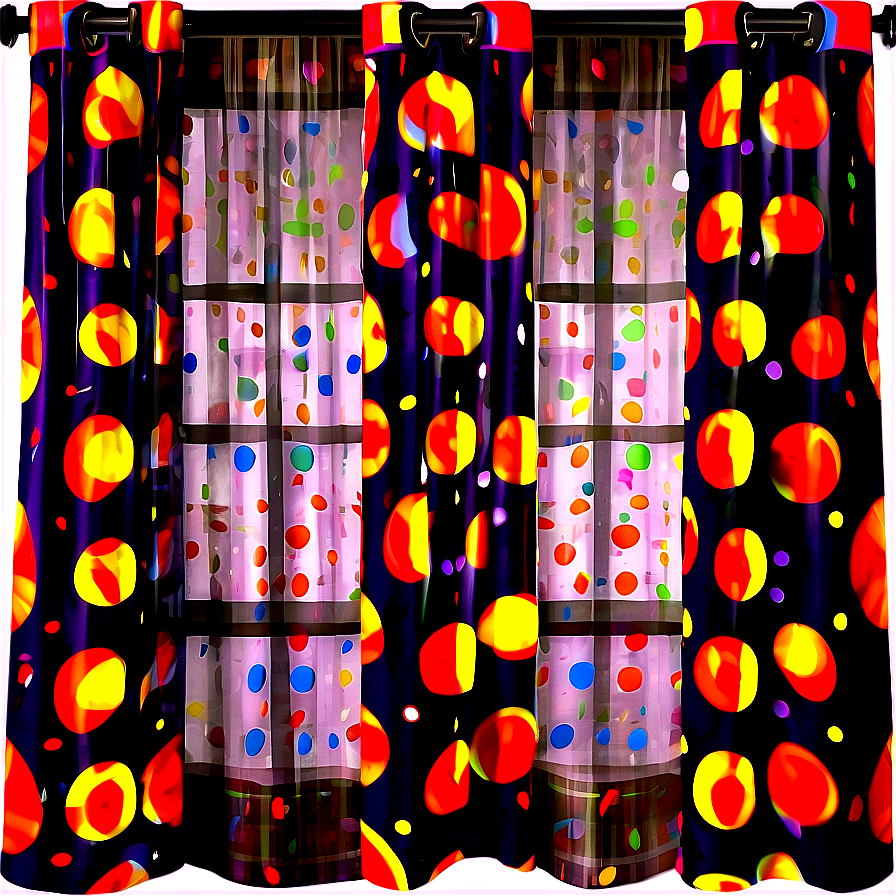 Polka Dot Curtains Png 05252024 PNG Image