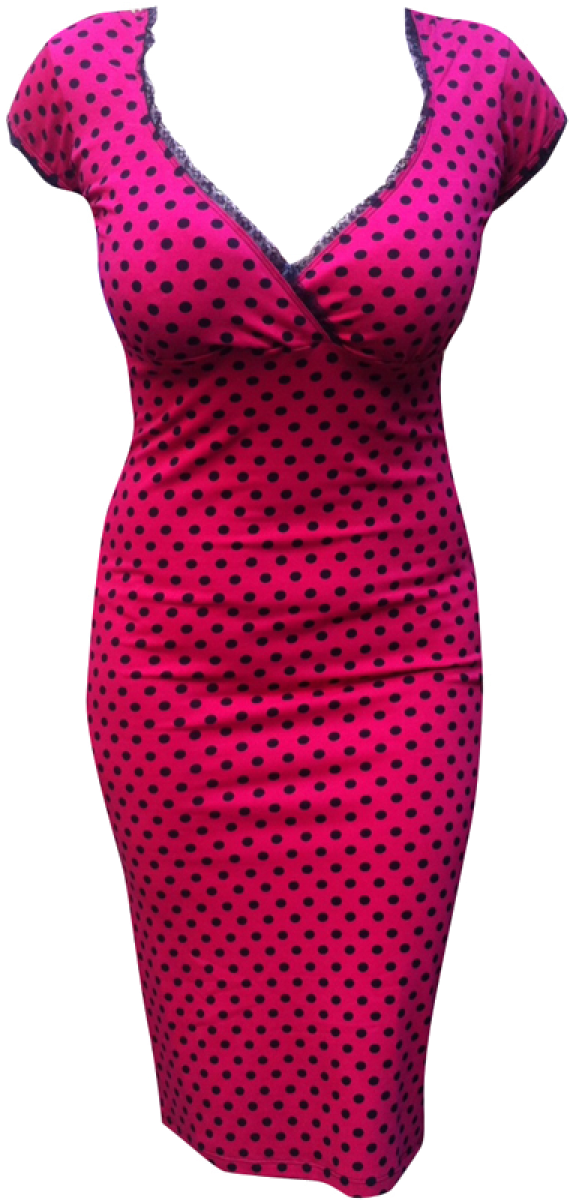 Polka Dot Dress Mannequin PNG Image