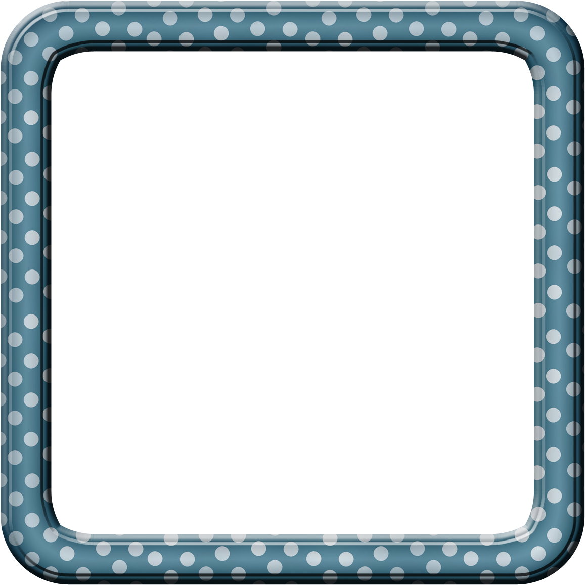 Polka Dot Frame Design PNG Image