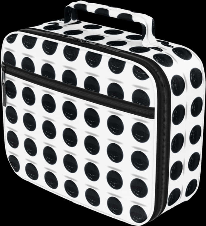 Polka Dot Makeup Case PNG Image