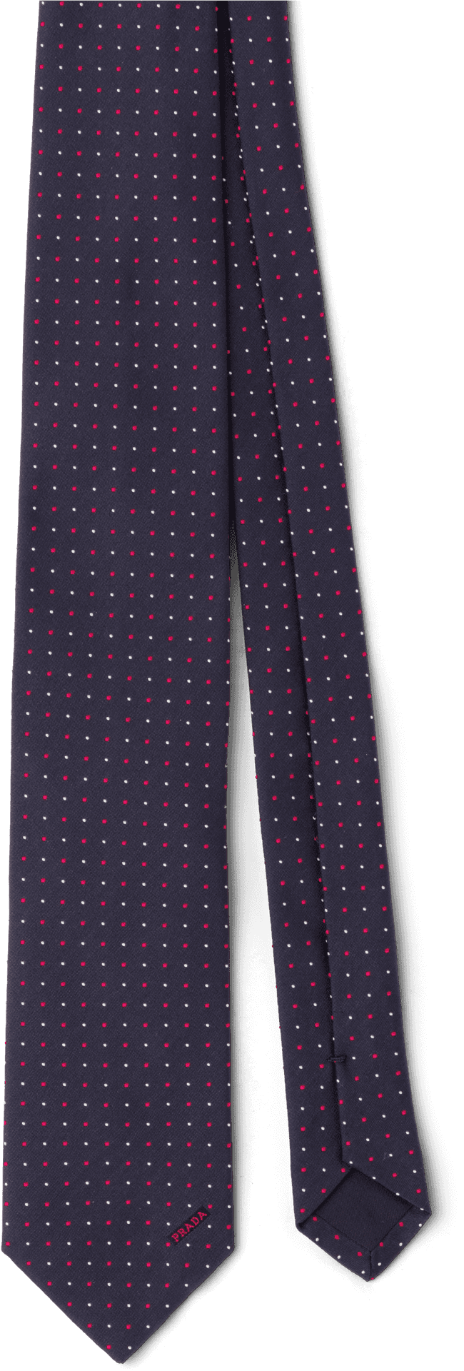 Polka Dot Necktieon Dark Background PNG Image