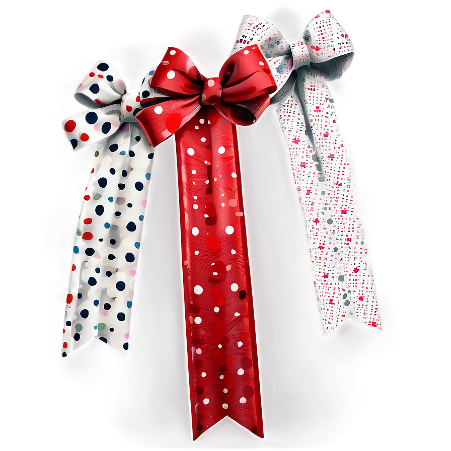 Polka Dot Red Bow Png 28 PNG Image