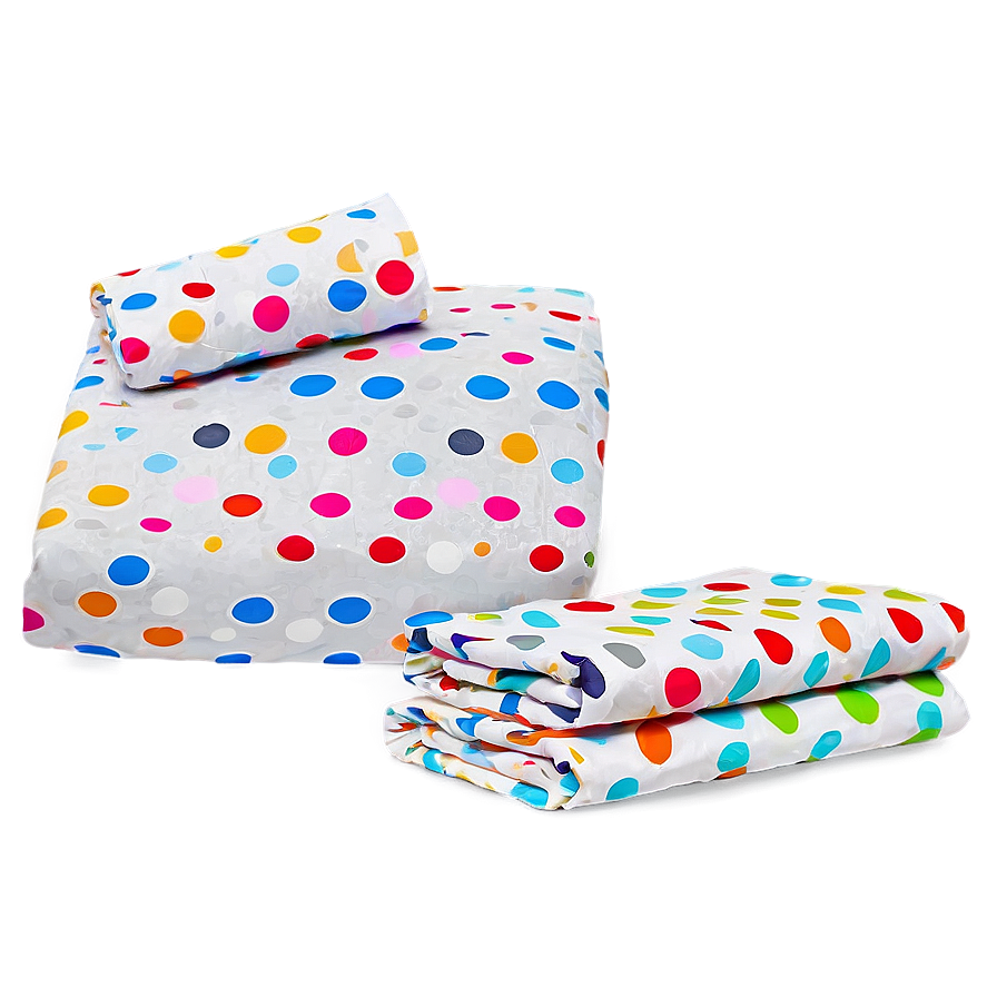 Polka Dot Sheet Set Png Vey PNG Image