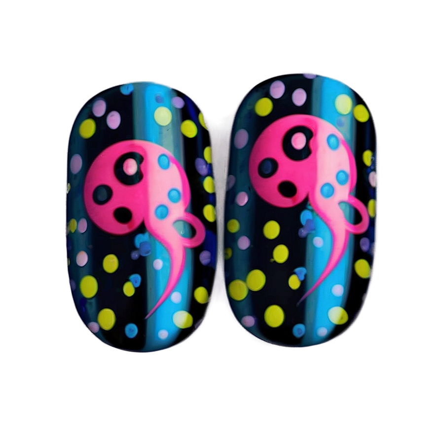 Polka Dot Single Acrylic Nail Png Jnw PNG Image