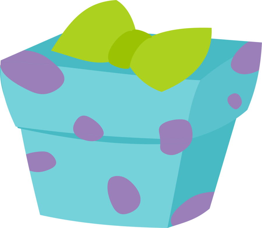 Polka Dotted Gift Box PNG Image