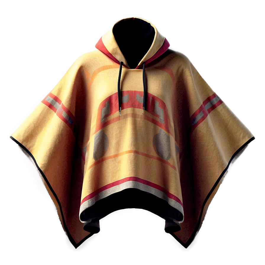 Poncho In Minimalist Design Png 06272024 PNG Image