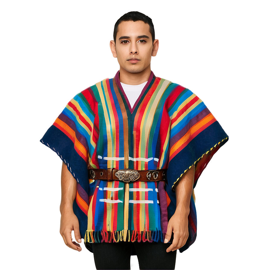 Poncho With Belt Png 06272024 PNG Image