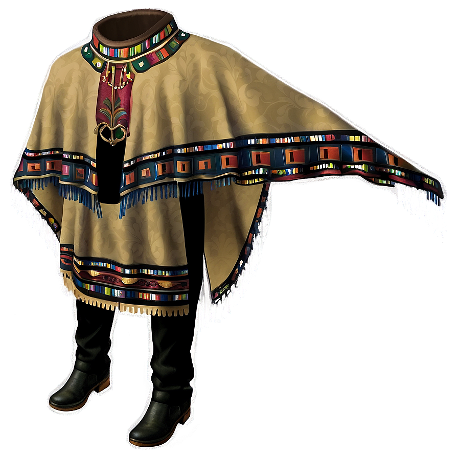 Poncho With Belt Png 93 PNG Image