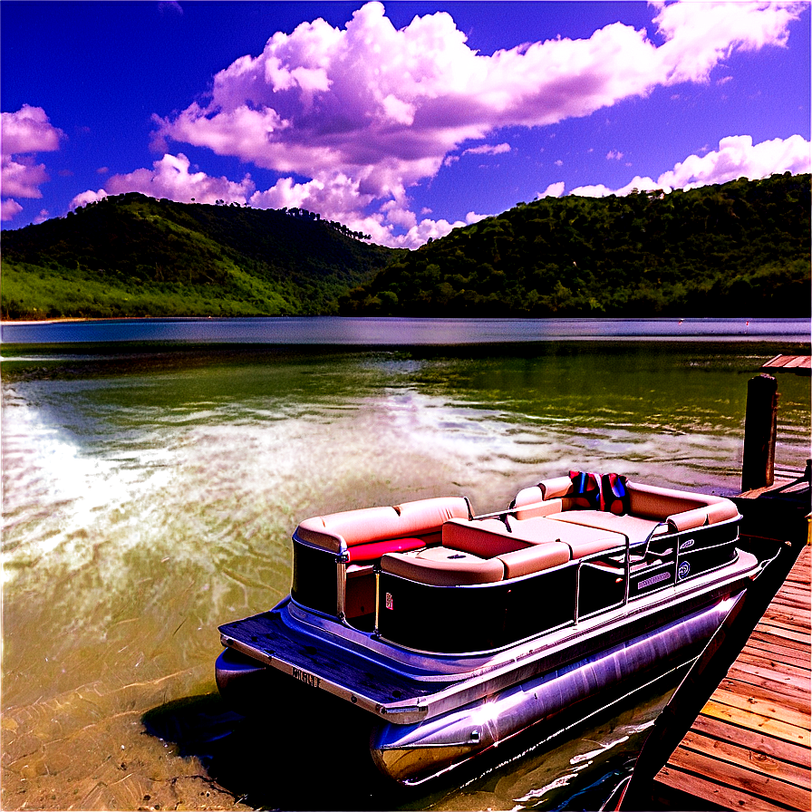 Pontoon Boat Rental Service Png 06282024 PNG Image