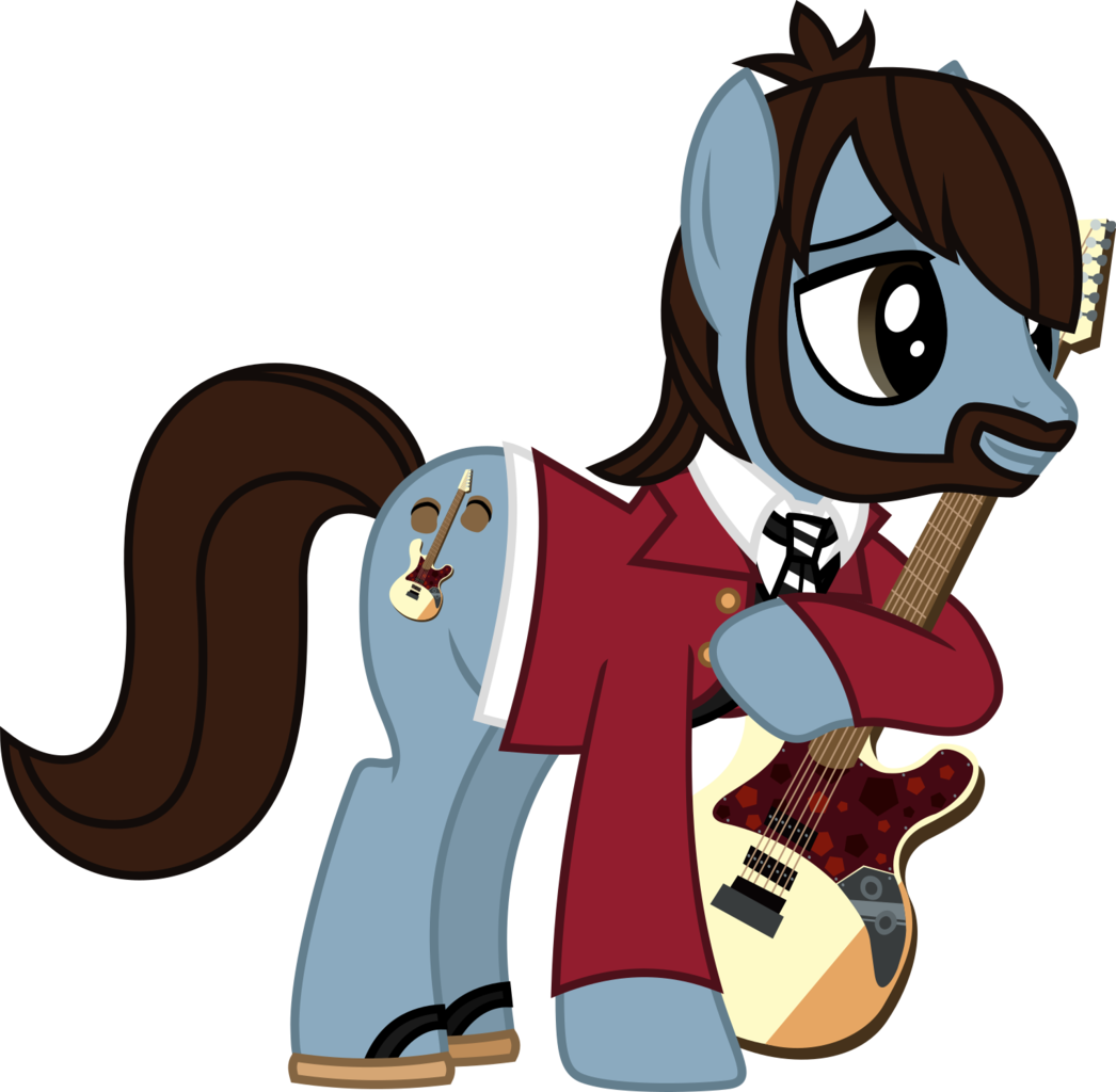 Pony_ Musician_with_ Guitar_ Vector PNG Image