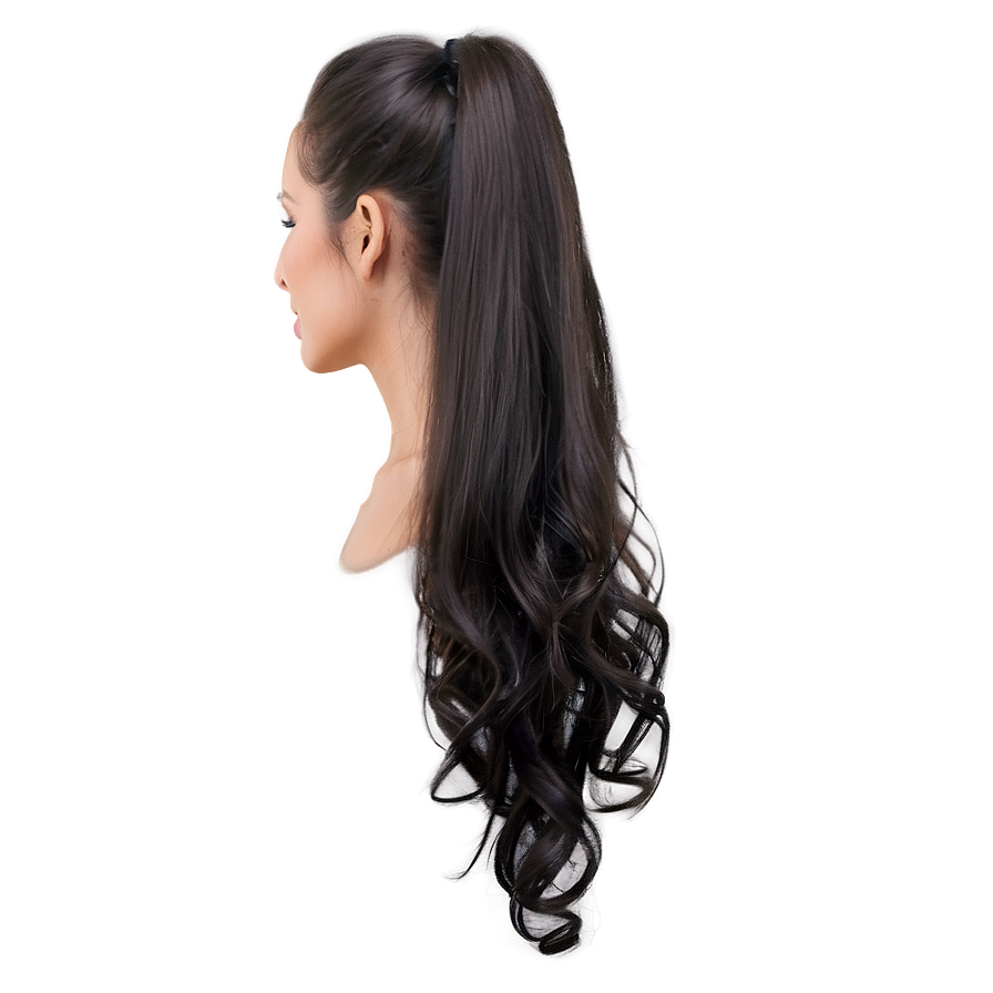 Ponytail For Long Hair Png 39 PNG Image