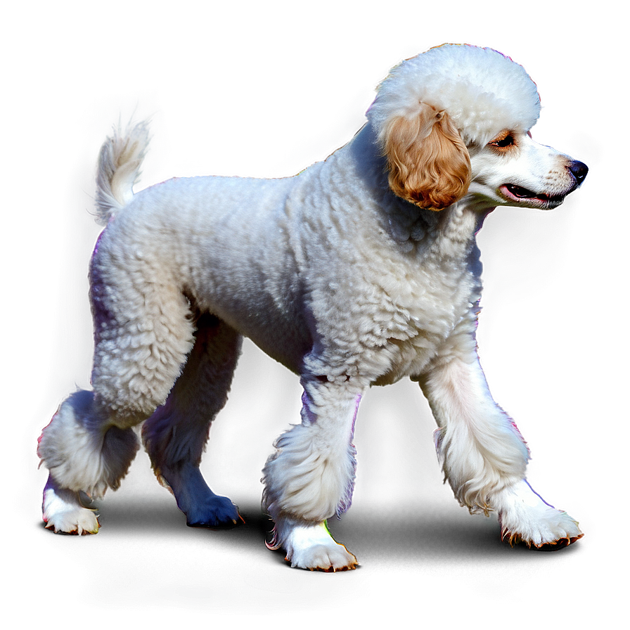 Poodle On Walk Png Scu PNG Image