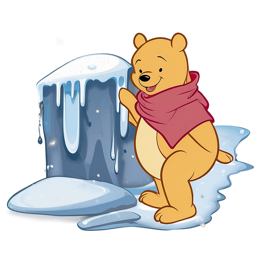 Pooh Bear In Snow Png 06202024 PNG Image