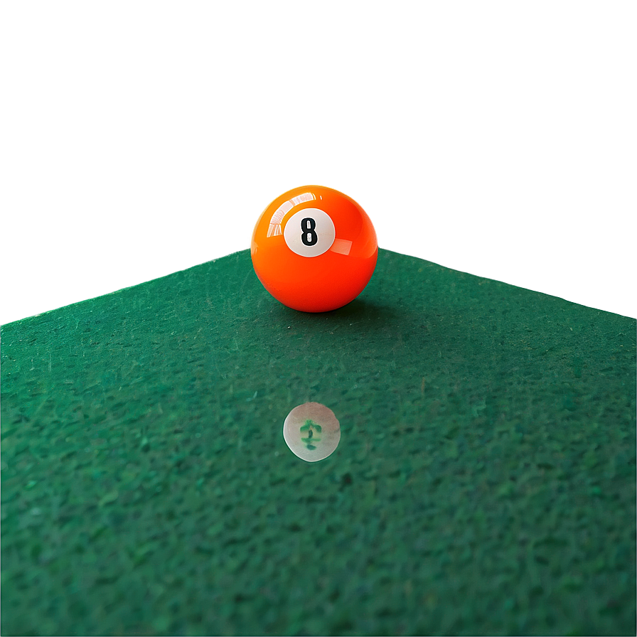 Pool Ball On Green Felt Png 35 PNG Image