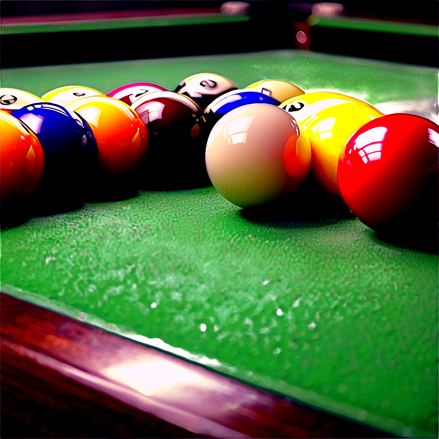 Pool Table Setup With Ball Png 06212024 PNG Image