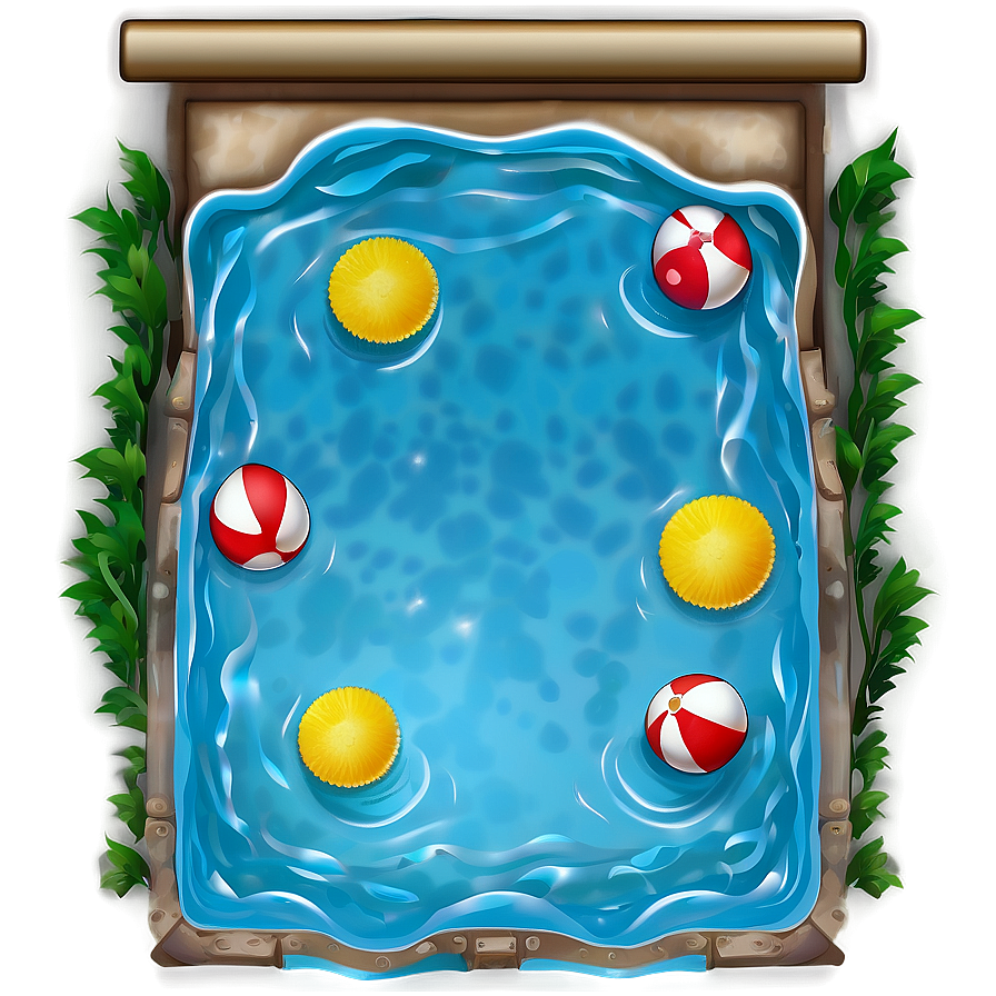 Pool Water Border Png Jxj PNG Image