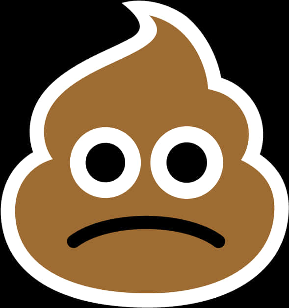 Poop Emoji Frown PNG Image