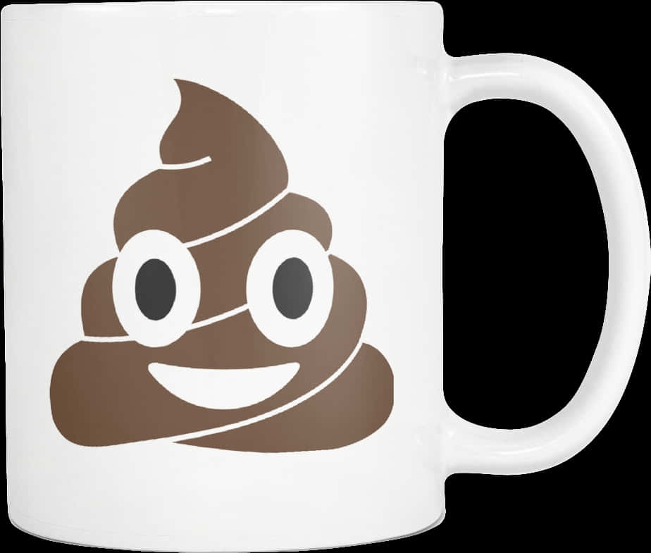 Poop Emoji Mug PNG Image