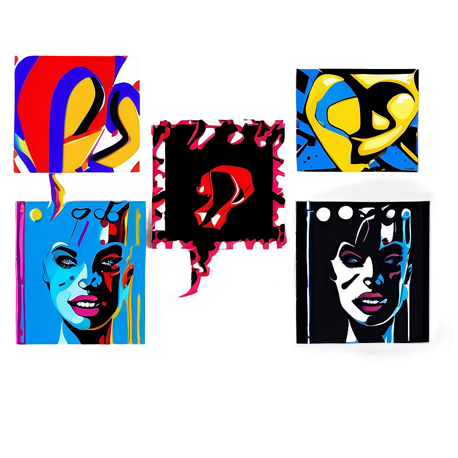 Pop Art Comic Graphic Png Ndn PNG Image