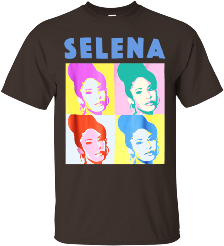 Pop Art Selena Quintanilla T Shirt Design PNG Image